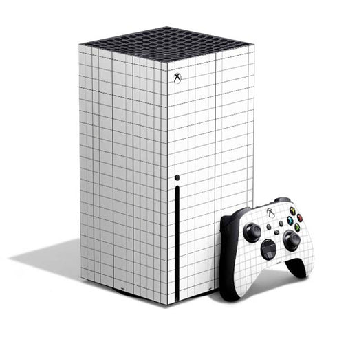 White Grid Xbox Series X Bundle Skin
